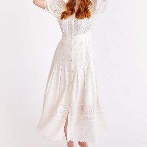 LoveShackFancy white eyelet Helena dress | NWOT